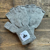 Fingerless Wool Gloves, Grey