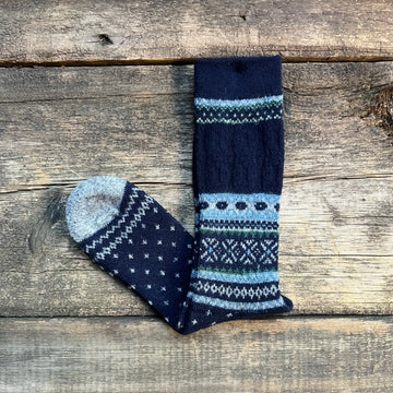 Snow Pattern Jacquard, Navy