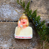 Hope Your Christmas is a Scream Glass Ornament