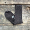 Plain Rib Donegal Wool Socks, Chocolate