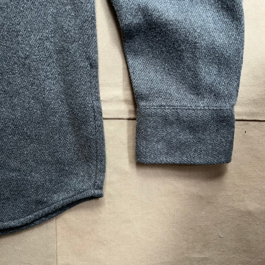 Flannel Work Shirt, Heather Grey