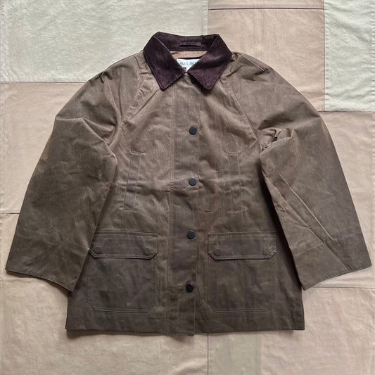 Chiltern Street Jacket in Waxed Cotton, Olive