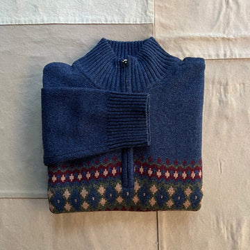 Fair Isle 1/4 Zip Sweater