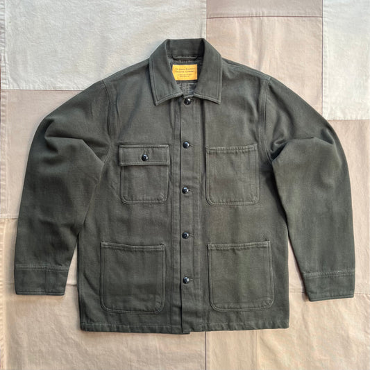10oz Twill Weave Denim Chore Jacket, Olive