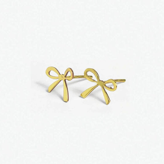 Alice Brass Bow Post Earrings