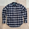 Heavy Pique Flannel, Navy + Brown