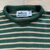 Nantucket Striped Roll Neck Sweater, Hunter Green/Khaki