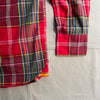 Winter Madras Weave Cotton Shirt, Red Check