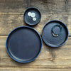 Leather Circular Valet Catchall Trays, Navy