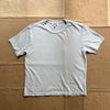 Women's Organic Cotton Hemp Short Sleeve Crew Tee, Pale Blue