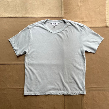 Women's Organic Cotton Hemp Short Sleeve Crew Tee, Pale Blue