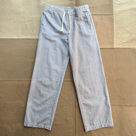 Women's Cotton Hemp Stripe Easy Pant, Natural