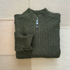 Ribbed Knit Track Jacket, Moss