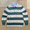 Cotton Striped Rugby Shirt, Green Multi