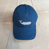 Whale Needlepoint Hat, Navy