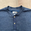 New Windsor Double Cloth Henley, Navy Heather