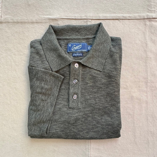 Cloud Cotton Sweater Polo, Olive