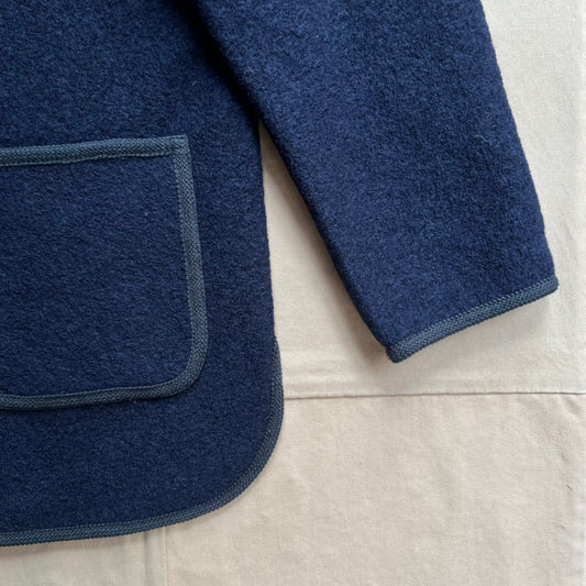 Cambridge Jacket in Boiled Wool, Navy