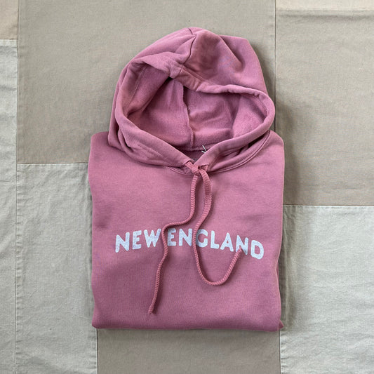 New England Arch Hoodie, Dusty Red