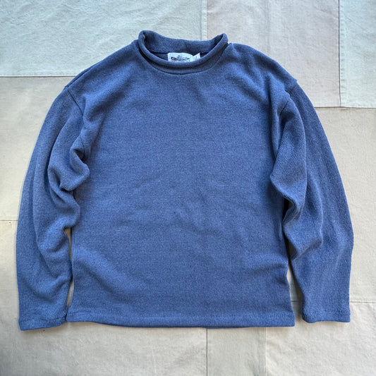 Nantucket Roll Neck Sweater, Denim