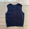 Odette Sweater Tank in Cotton Cashmere, Navy