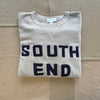 South End Crewneck, Latte/Navy