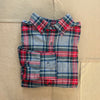 Winter Tartan Plaid Shirt, Grey/Red/Blue