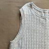 Odette Sweater Tank in Cotton Cashmere, Heather Gray