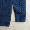 Waffle Knit Crew Sweater, Navy