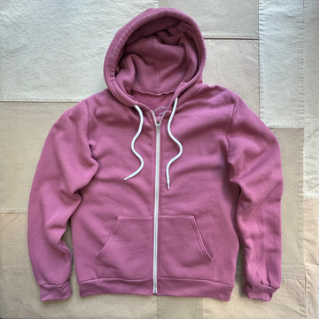 Basic Zip Hoodie, Wine