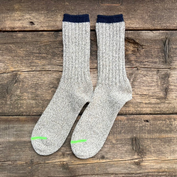 Merino Wool Ragg Socks, Navy