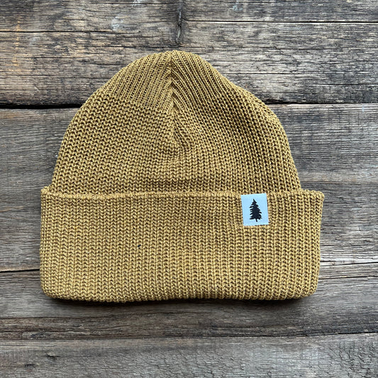 Forest Upcycled Cotton Beanie, Goldenrod