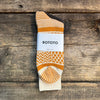 Multi Jacquard Crew Socks, Gold