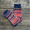 Men's Cotton Fair Isle Crew Sock, Navy