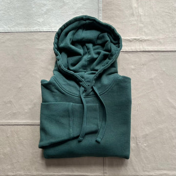 Classic Knit Hoodie, Forest Green