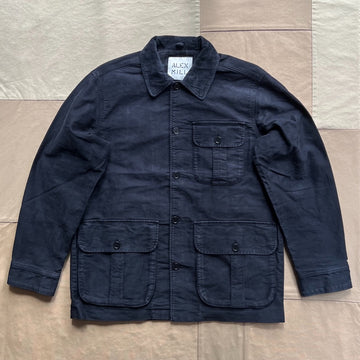 Hunting Jacket in Moleskin, Navy