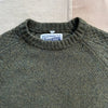 Waffle Knit Crew Sweater, Olive