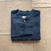 New Windsor Double Cloth Henley, Navy Heather