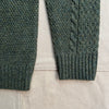 Waffle Knit Crew Sweater, Olive