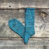 5 Color Mix Crew Sock, Teal