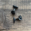 Knot Cufflinks, Black Steel