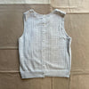 Odette Sweater Tank in Cotton Cashmere, Heather Gray
