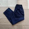 Navy Patchwork Twill Oxford Pant