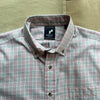 Multi-line Windowpane Plaid Shirt, Pink/Grey