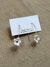 Floating Flower Porcelain Bloom Earrings