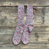5 Color Mix Crew Sock, Red