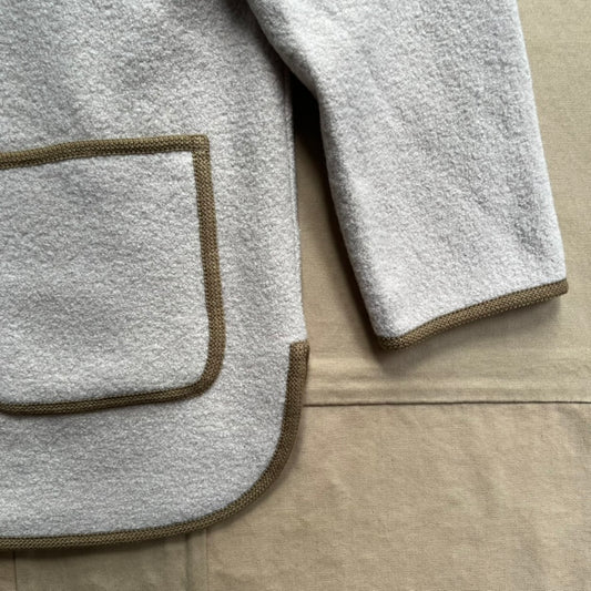 Cambridge Jacket in Boiled Wool, Alabaster