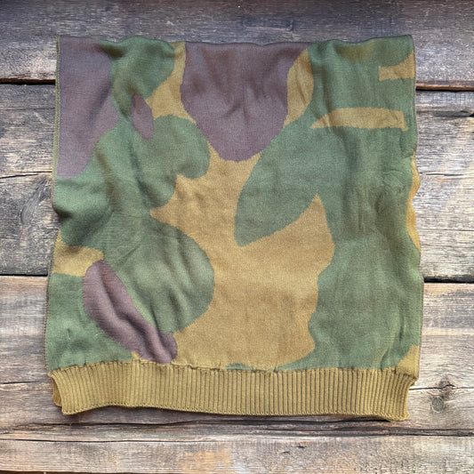 Duck Camo Cotton Shawl/Muffler, Olive Drab/Drown