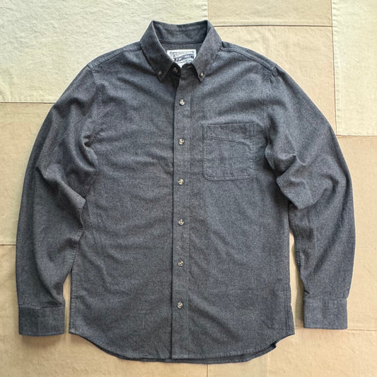 Cotton Flannel Shirt, Heather Gray