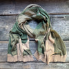 Duck Camo Cotton Shawl/Muffler, Dark Beige/Green